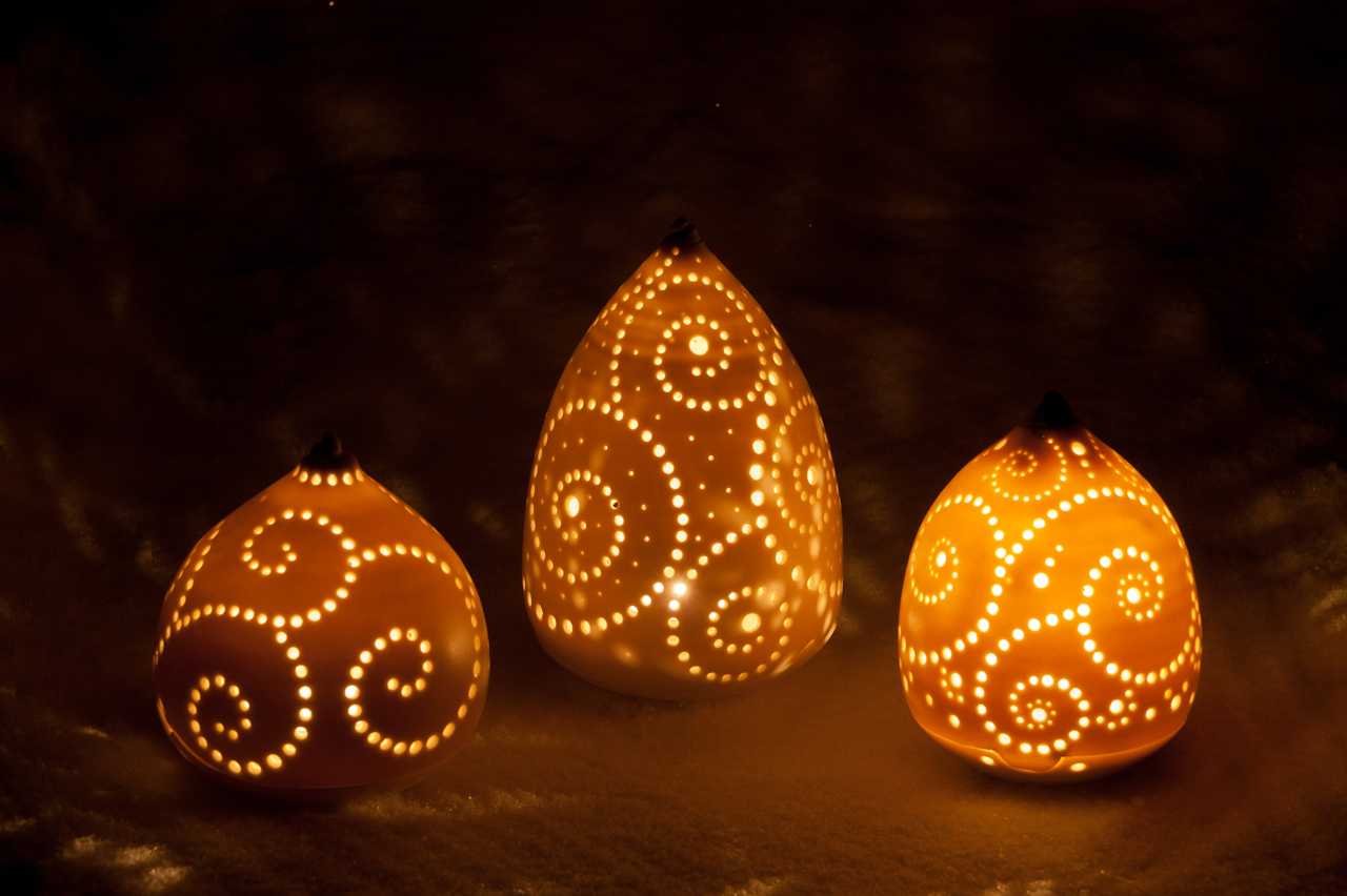 Spring Porcelain Candle Lamps